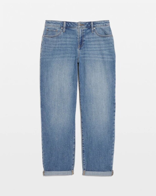 Dewdrop Boyfriend Cropped Jeans - image 5